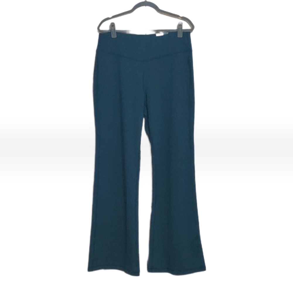 Tek Gear Walking Pants 1X (Long) Green Moisture Wicking Plus Size Active Bottoms